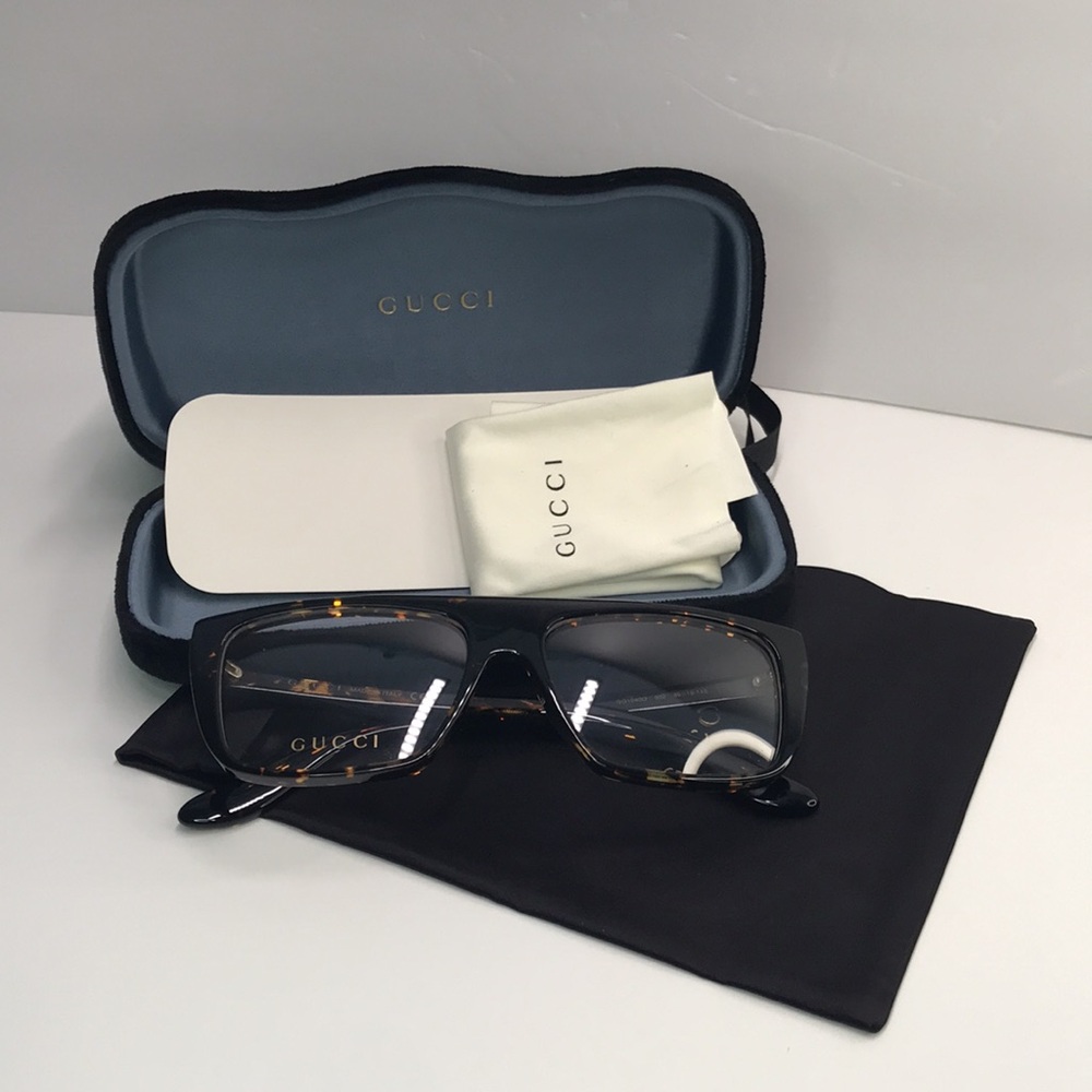 💯- New Authentic Gucci GG1040O 002 Oversized Eyeglasses - Picture 10 of 14